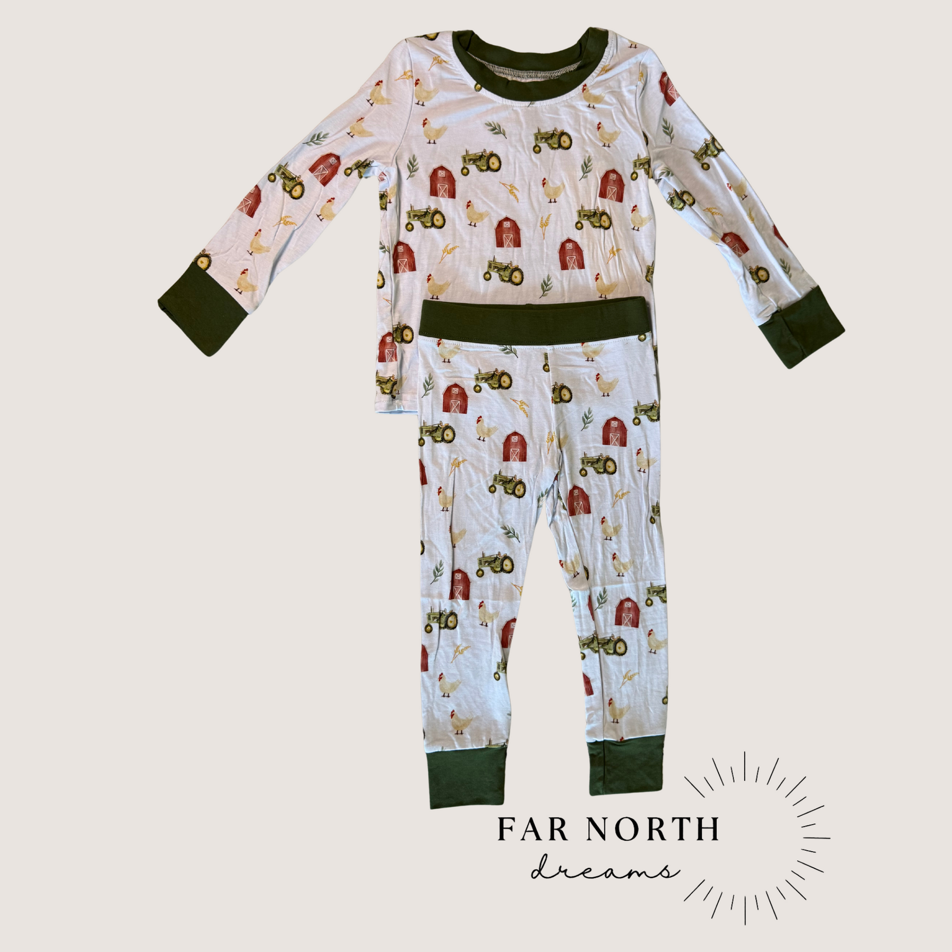 Farmyard Long Sleeve Pajamas