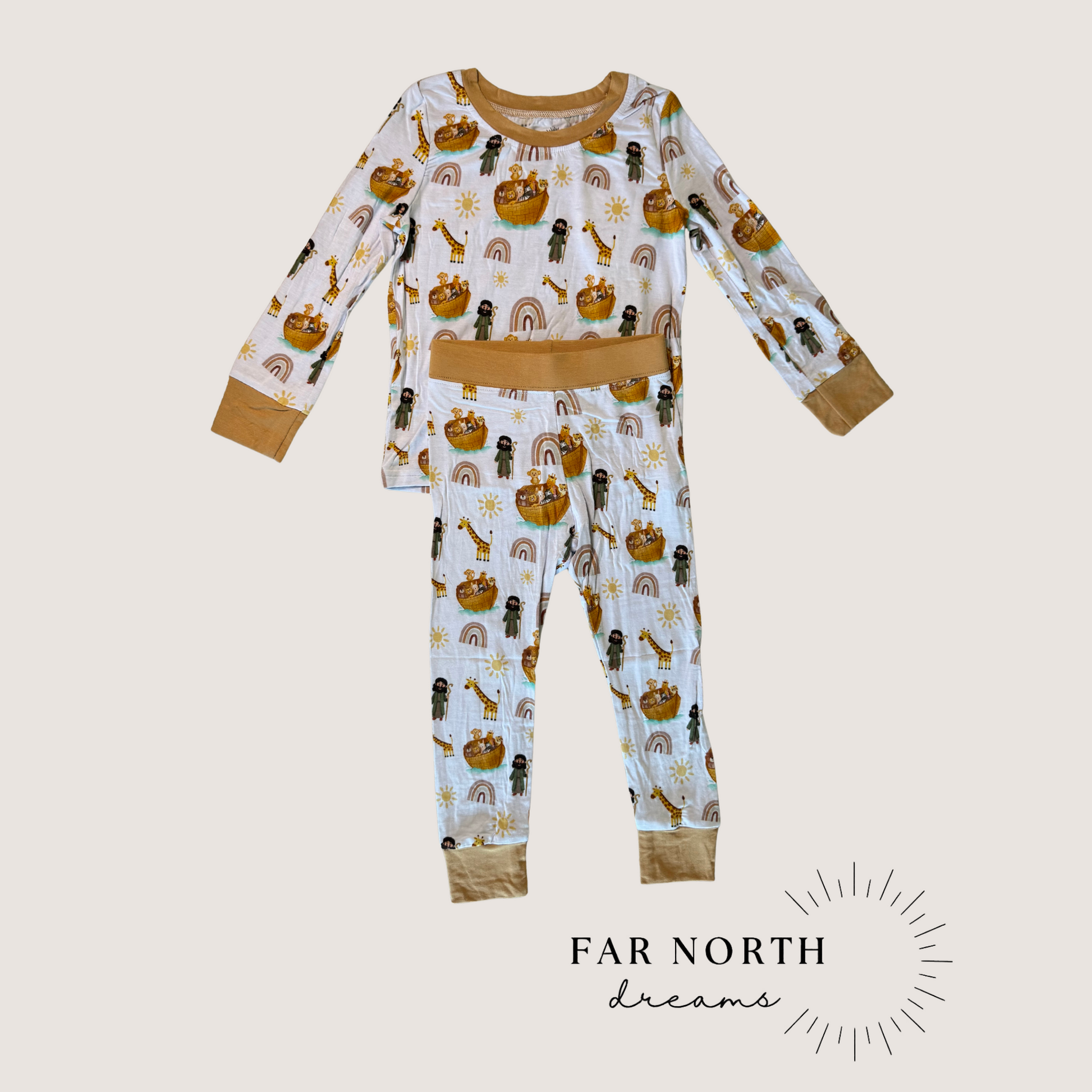 Noah's Ark Long Sleeve Pajamas