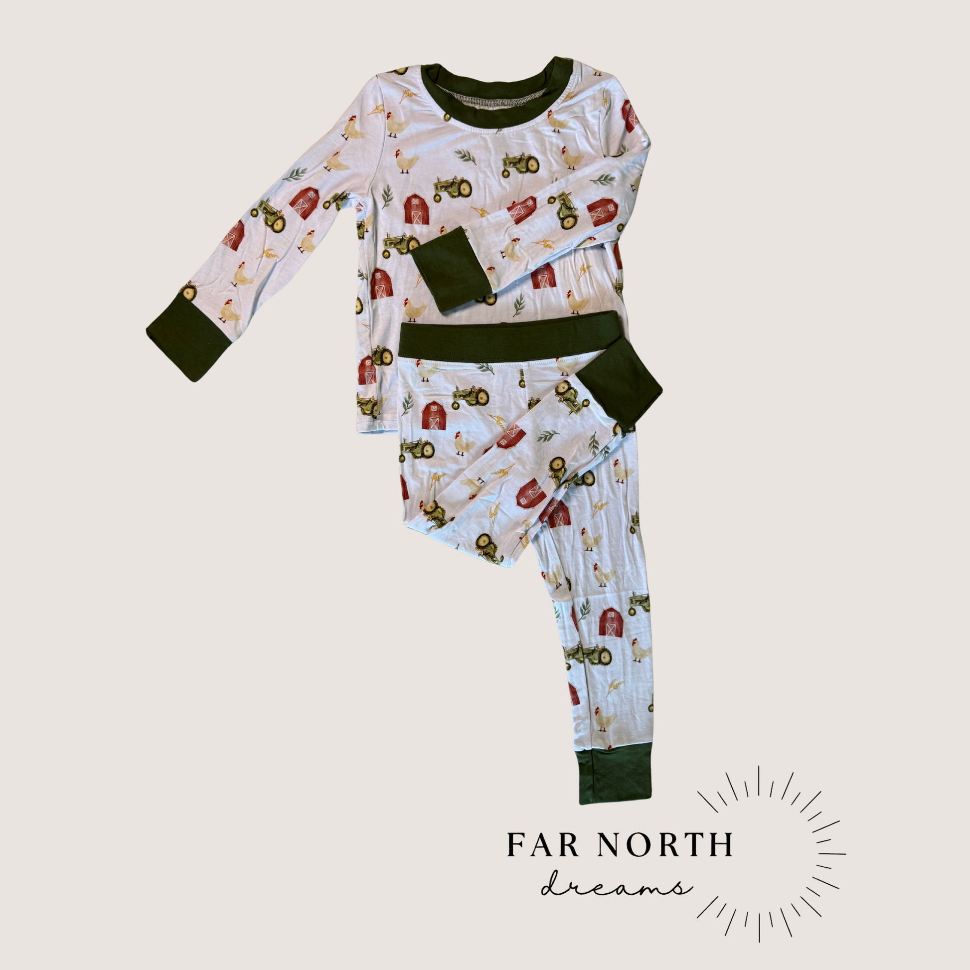 Farmyard Long Sleeve Pajamas
