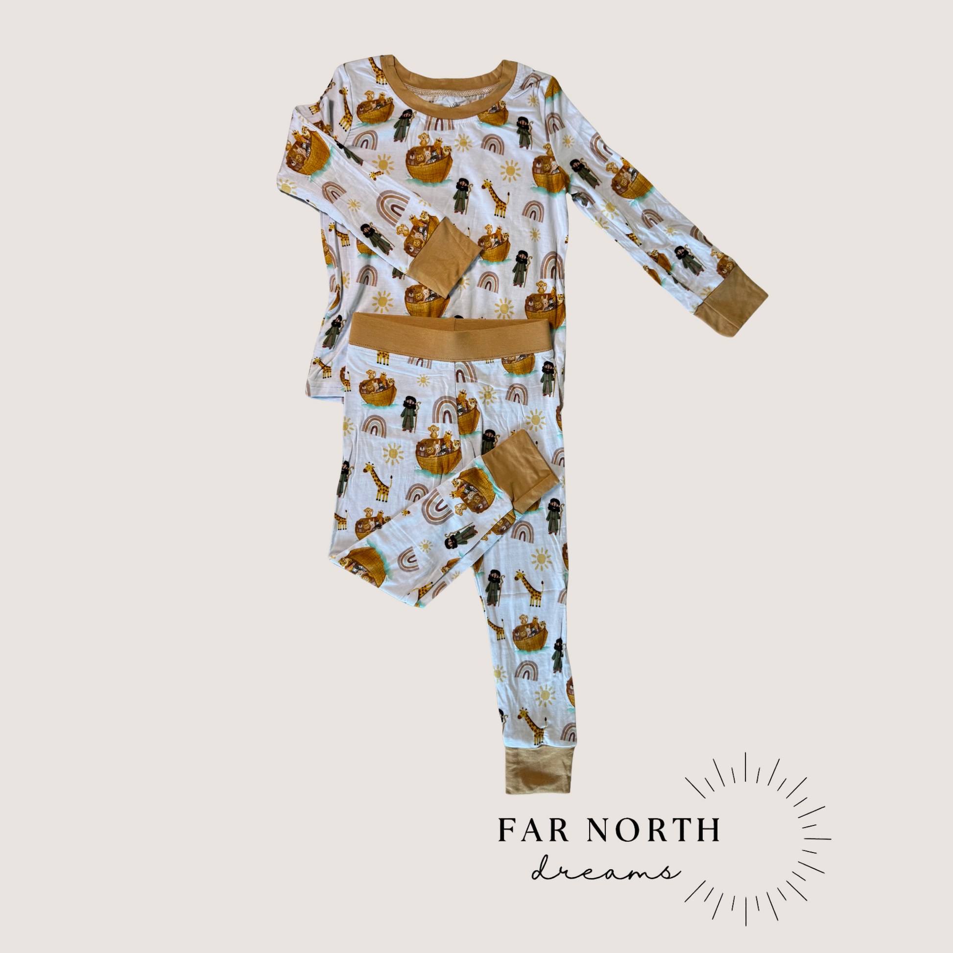 Noah's Ark Long Sleeve Pajamas