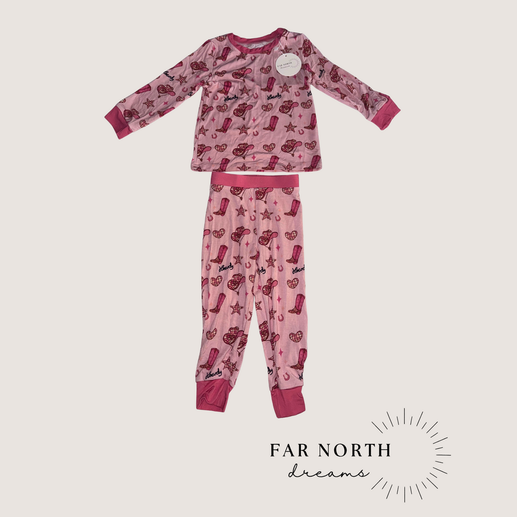 Cowgirl Long Sleeve Pajamas